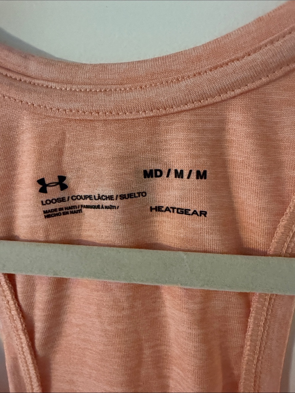 Under Armour Peach Racerback Performance Tank - Picture 2 of 4